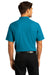 Port Authority Mens React SuperPro Snag Resistant Short Sleeve Polo Shirt Parcel Blue Back