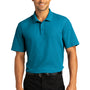 Port Authority Mens React SuperPro Snag Resistant Short Sleeve Polo Shirt - Parcel Blue