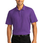 Port Authority Mens React SuperPro Snag Resistant Short Sleeve Polo Shirt - Purple