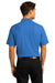 Port Authority Mens SuperPro React Short Sleeve Polo Shirt Strong Blue Side