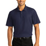 Port Authority Mens React SuperPro Snag Resistant Short Sleeve Polo Shirt - True Navy Blue