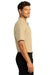 Port Authority Mens SuperPro React Short Sleeve Polo Shirt Wheat Side