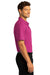 Port Authority Mens SuperPro React Short Sleeve Polo Shirt Wild Berry Side