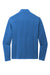 Port Authority K825 Microterry 1/4 Zip Sweatshirt Aegean Blue Flat Back