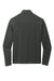 Port Authority K825 Microterry 1/4 Zip Sweatshirt Charcoal Grey Flat Back