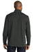 Port Authority K825 Microterry 1/4 Zip Sweatshirt Charcoal Grey Back
