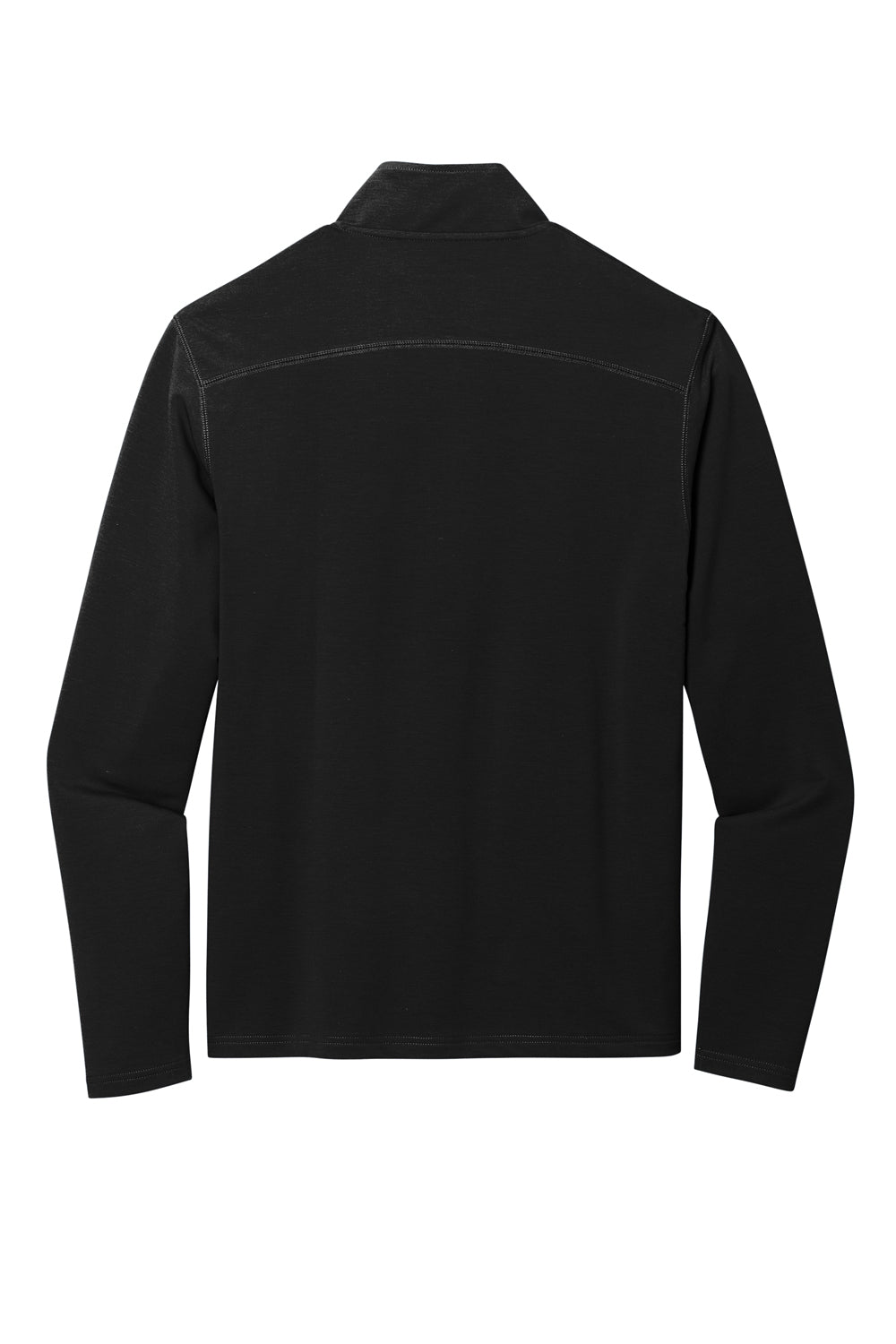 Port Authority K825 Microterry 1/4 Zip Sweatshirt Deep Black Flat Back