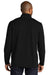 Port Authority K825 Microterry 1/4 Zip Sweatshirt Deep Black Back