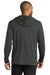 Port Authority K826 Mens Microterry Hooded Sweatshirt Hoodie Charcoal Grey Back
