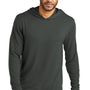 Port Authority Mens Microterry Snag Resistant Hooded Sweatshirt Hoodie - Charcoal Grey