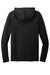 Port Authority K826 Mens Microterry Hooded Sweatshirt Hoodie Deep Black Flat Back