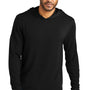 Port Authority Mens Microterry Snag Resistant Hooded Sweatshirt Hoodie - Deep Black