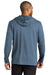 Port Authority K826 Mens Microterry Hooded Sweatshirt Hoodie Dusk Blue Back