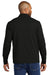 Port Authority Mens Fairway 1/4 Zip Sweatshirt Deep Black Back