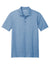 Port Authority Mens Fine Pique Short Sleeve Polo Shirt Heather Aegean Blue Flat Front