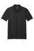 Port Authority Mens Fine Pique Short Sleeve Polo Shirt Heather Black Flat Front