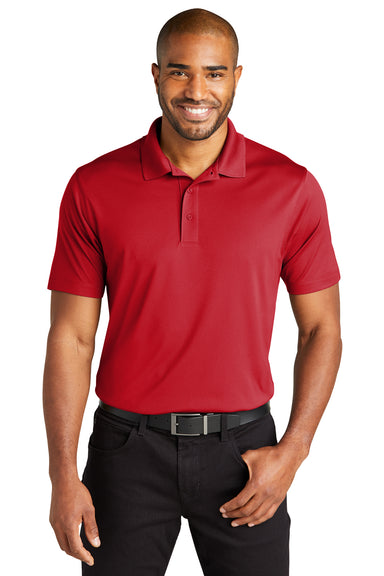 Port Authority K863 C-Free Performance Short Sleeve Polo Shirt Rich Red Front