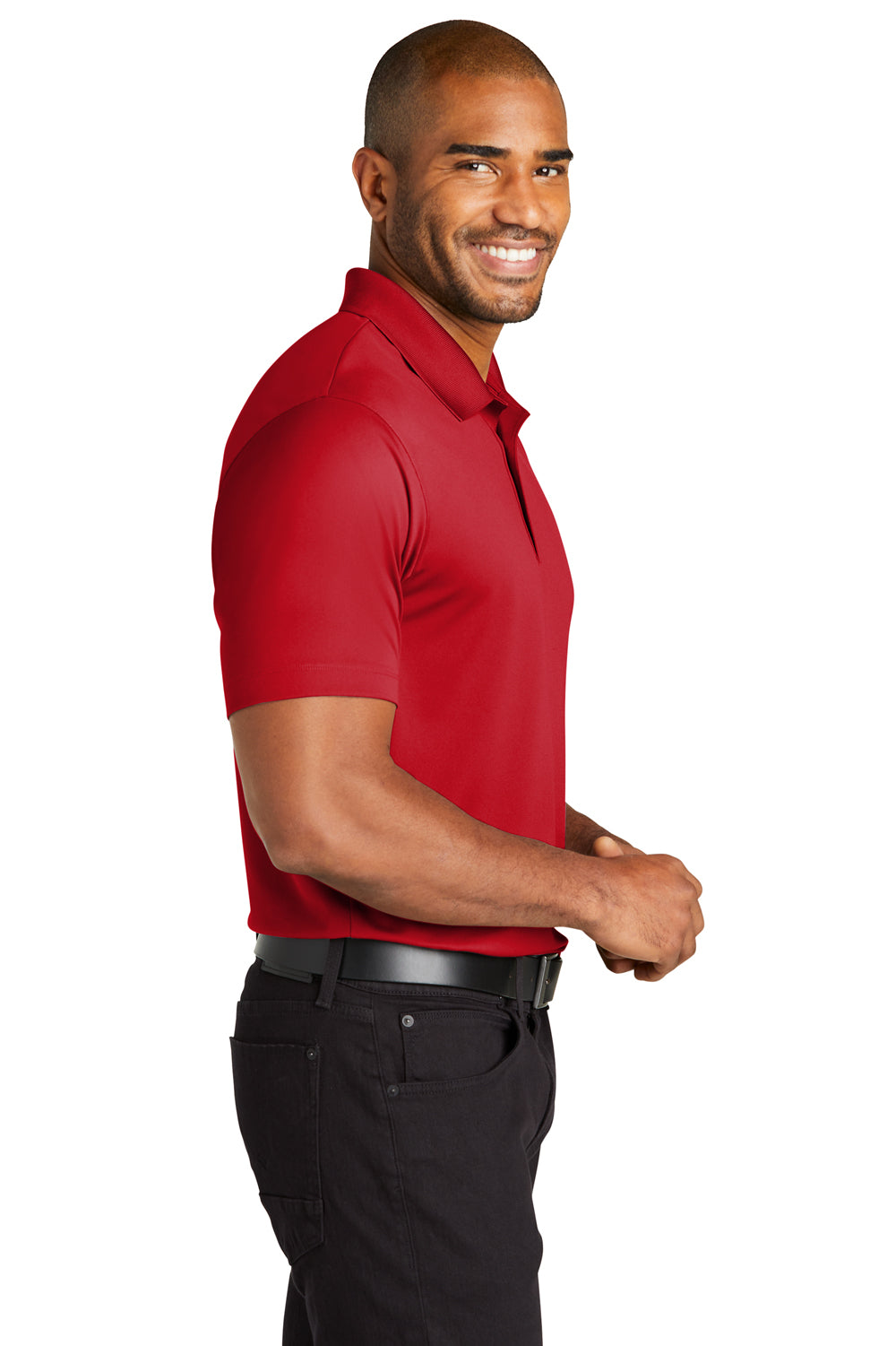 Port Authority K863 C-Free Performance Short Sleeve Polo Shirt Rich Red Side