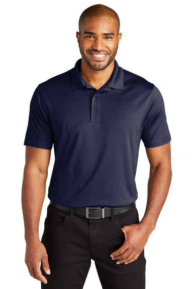 Port Authority K863 C-Free Performance Short Sleeve Polo Shirt True Navy Blue Front