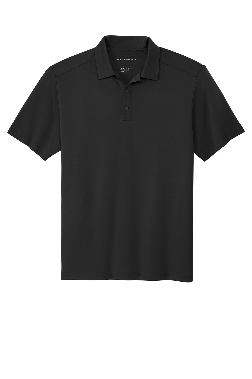 Port Authority K864 C-Free Performance Short Sleeve Polo Shirt Deep Black Flat Front