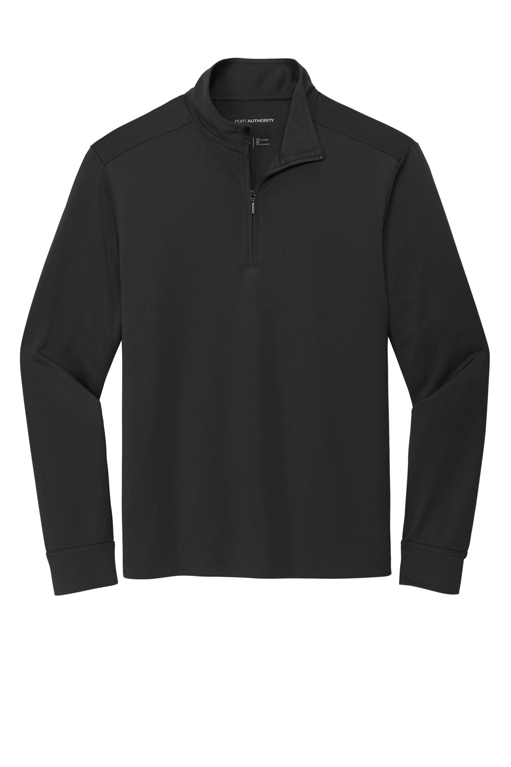 Port Authority K865 C-Free 1/4 Zip Sweatshirt Deep Black Flat Front