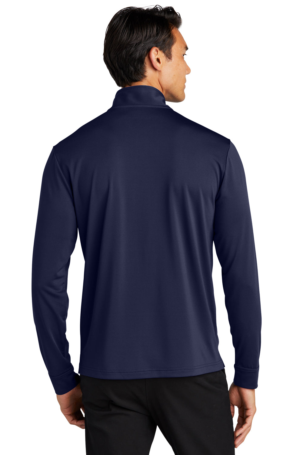 Port Authority K865 C-Free 1/4 Zip Sweatshirt True Navy Blue Back