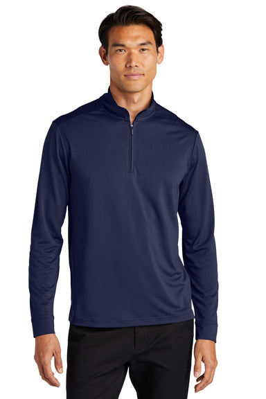 Port Authority K865 C-Free 1/4 Zip Sweatshirt True Navy Blue Front