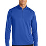Port Authority Mens C-Free Performance Moisture Wicking 1/4 Zip Sweatshirt - True Royal Blue