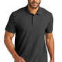 Port Authority Mens C-FREE Pique Short Sleeve Polo Shirt - Heather Charcoal Grey
