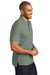 Port Authority K867 Mens C-FREE Pique Short Sleeve Polo Shirt Heather Dark Green Side