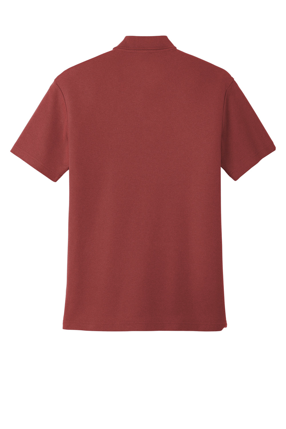 Port Authority K867 Mens C-FREE Pique Short Sleeve Polo Shirt Garnet Red Flat Back
