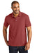 Port Authority K867 Mens C-FREE Pique Short Sleeve Polo Shirt Garnet Red Front