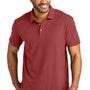 Port Authority Mens C-FREE Pique Short Sleeve Polo Shirt - Garnet Red