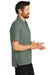 Port Authority K868 Mens C-FREE Pique Short Sleeve Polo Shirt w/ Pocket Heather Dark Green Side