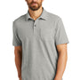 Port Authority Mens C-FREE Pique Short Sleeve Polo Shirt w/ Pocket - Heather Deep Smoke Grey