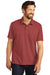 Port Authority K868 Mens C-FREE Pique Short Sleeve Polo Shirt w/ Pocket Garnet Red Front