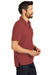 Port Authority K868 Mens C-FREE Pique Short Sleeve Polo Shirt w/ Pocket Garnet Red Side