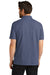 Port Authority K868 Mens C-FREE Pique Short Sleeve Polo Shirt w/ Pocket Heather Navy Blue Back