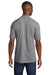 Port & Company KP55P Mens Core Stain Resistant Short Sleeve Polo Shirt w/ Pocket Heather Grey Back