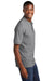 Port & Company KP55P Mens Core Stain Resistant Short Sleeve Polo Shirt w/ Pocket Heather Grey Side
