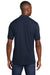 Port & Company KP55P Mens Core Stain Resistant Short Sleeve Polo Shirt w/ Pocket Navy Blue Back