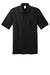 Port & Company KP55P Mens Core Stain Resistant Short Sleeve Polo Shirt w/ Pocket Black Flat Front