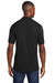 Port & Company KP55P Mens Core Stain Resistant Short Sleeve Polo Shirt w/ Pocket Black Back