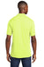 Port & Company KP55P Mens Core Stain Resistant Short Sleeve Polo Shirt w/ Pocket Safety Green Back