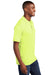 Port & Company KP55P Mens Core Stain Resistant Short Sleeve Polo Shirt w/ Pocket Safety Green Side