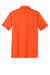Port & Company KP55P Mens Core Stain Resistant Short Sleeve Polo Shirt w/ Pocket Safety Orange Flat Back