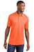 Port & Company KP55P Mens Core Stain Resistant Short Sleeve Polo Shirt w/ Pocket Safety Orange Front