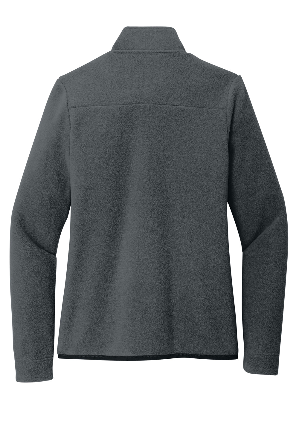 Port Authority L110 Womens Connection Fleece Full Zip Jacket Charcoal Grey Flat Back