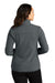 Port Authority L110 Womens Connection Fleece Full Zip Jacket Charcoal Grey Back