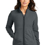 Port Authority Womens Connection Pill Resistant Fleece Full Zip Jacket - Charcoal Grey